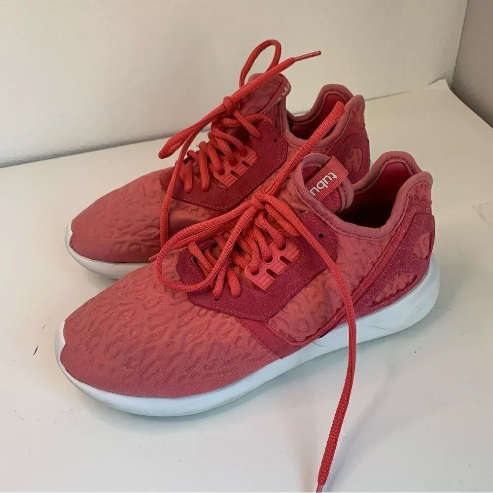 Adidas Tubular Coral Color Sneakers